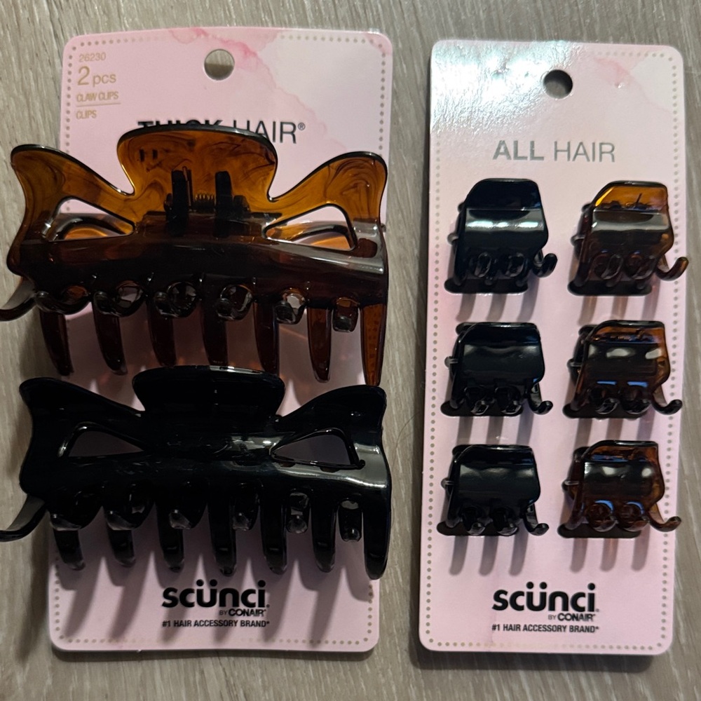 Scunchi Claw Clip Set NEW 🏷️